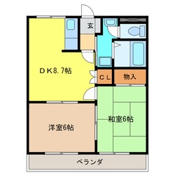 ガーデンハイツ西郷の物件間取画像